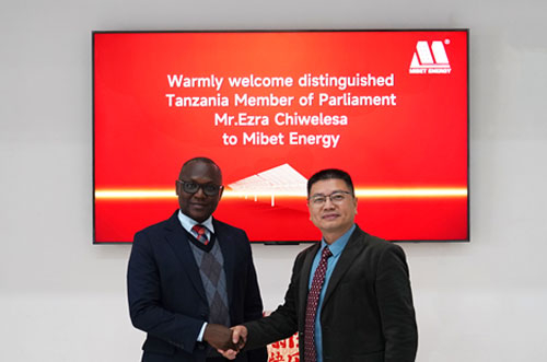 坦桑尼亞能源部長特別代表到訪邁貝特，共同探討清潔能源合作