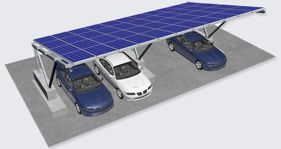 BIPV光伏防水車(chē)棚支架系統(tǒng)