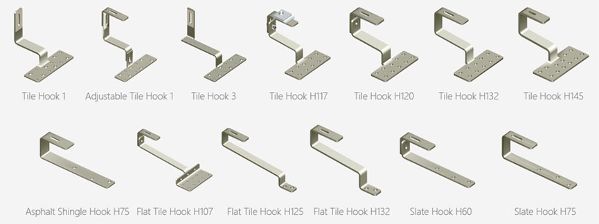 瓦屋頂太陽能電池板掛鉤