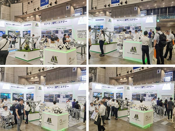 用戶(hù)在邁貝特展位參觀(guān)了解產(chǎn)品